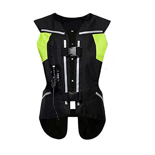 Motorrad-Airbagweste Für Herren Motorrad Reflektierende Weste Mechanischer Trigger-Airbag Reflektierende Airbag-Weste Geeignet Für Motorradfahren Und Reiten (Nicht Mit CO2-Kartusche Ausgestattet) Fahr