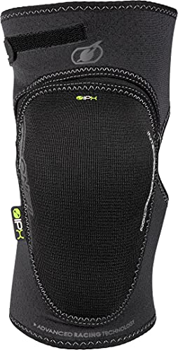 O'NEAL | Knie-Protektoren | Motocross Enduro Motorrad | Hochdichter IPX® Aufprallschutz, elastischem Klettband, Atmungsaktives Neopren | Junction Lite Knee Guard | Erwachsene | Schwarz | Größe L