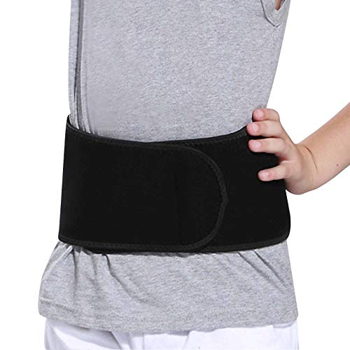 Kinder Rückenbandage Nierengurt Rücken Gurt Stretch Nierenwärmer Nierenschutz Atmungsaktiv Rückenstützgürtel Klettverschluss Sommer Winter Wärmer Stütze Sitzhaltung Unterstützung Sport Fahrrad