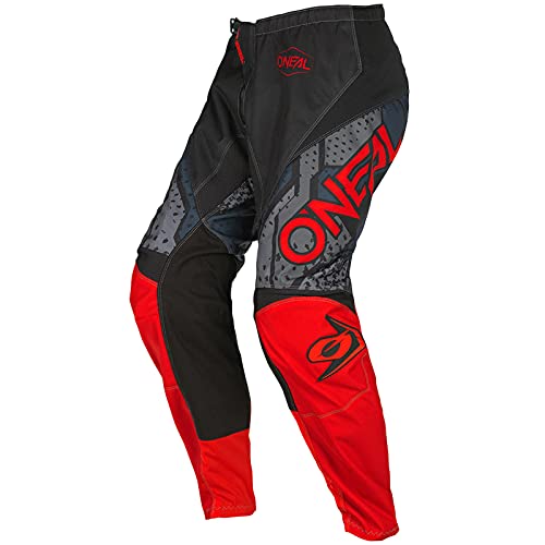 O'NEAL | Motocross-Hose | Kinder | MX Mountainbike | Passform für Maximale Bewegungsfreiheit, Leichtes, Atmungsaktives & langlebiges Design | Element Youth Pants Camo V.22 | Schwarz Rot | Größe 24