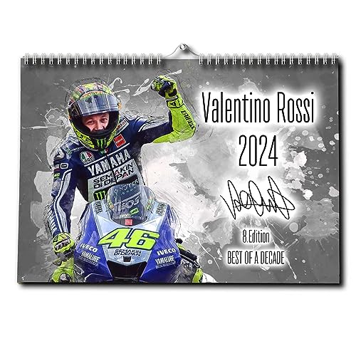 Valentino Rossi Kalender 2024 - Premium Wandkalender im Format DIN A2 - RIESIG