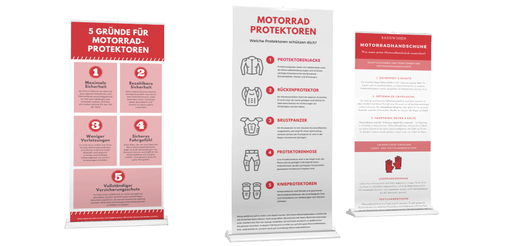 Infografiken von motorradprotektor.de